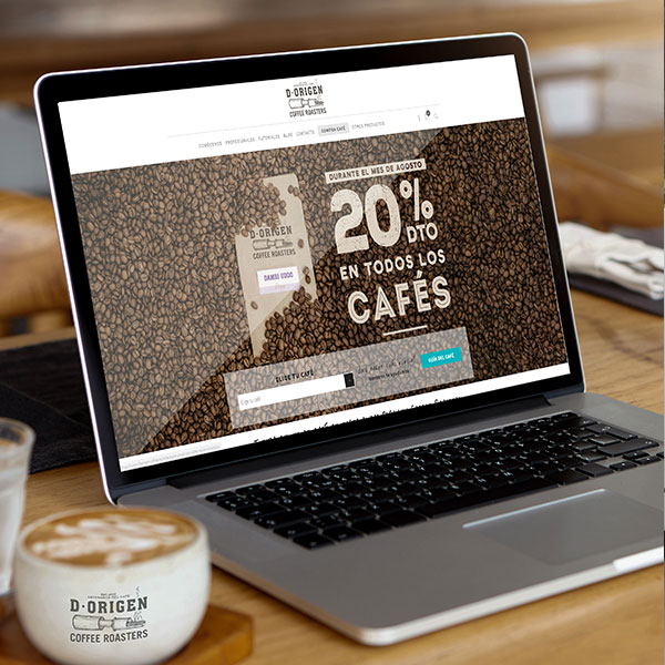 D·Origen Coffee Roasters - Diseño, desarrollo web y campañas publicitarias